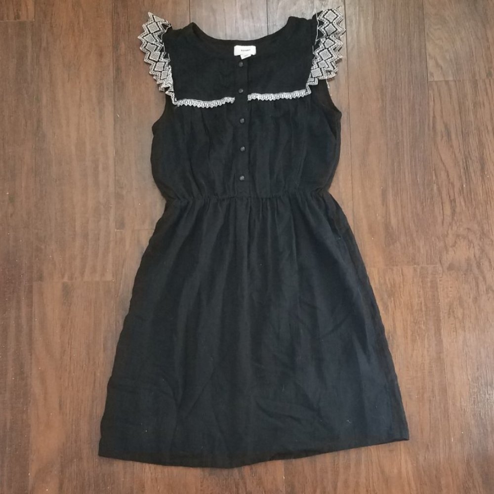 Old Navy Lace Sleeve Dress Kids Ruffles Cotton